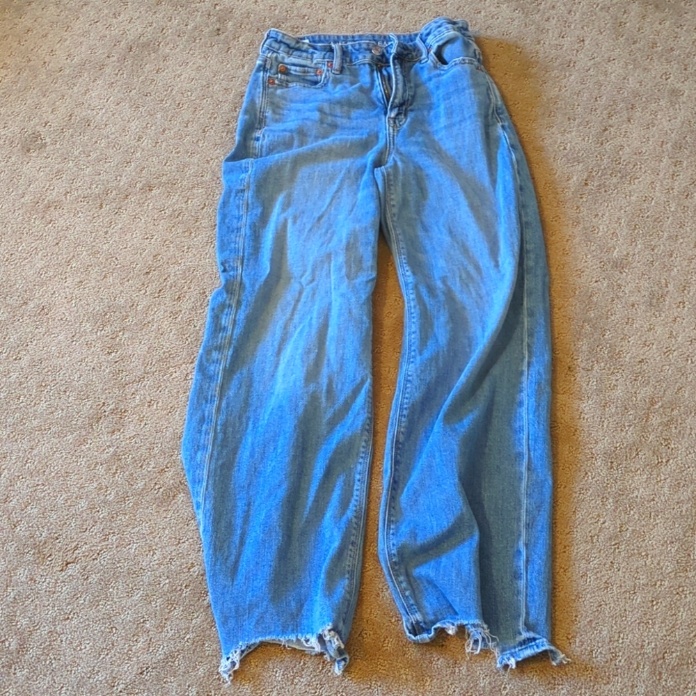 stretch baggy american eagle jeans